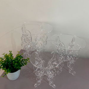 Acrílico Trio Bandeja Borboleta 4mm