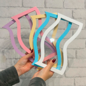 Acrílico Bandejas com borda em mdf