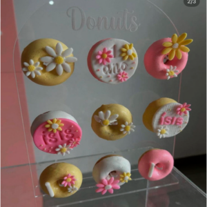 Acrílico Porta donuts com varetas ou prateleiras