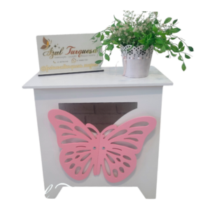 aparador chão temático borboleta aplique desmontável