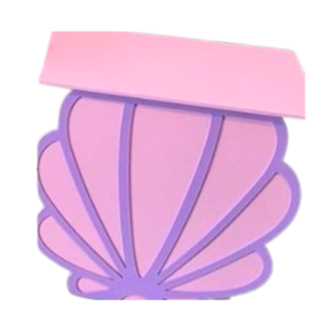 aparador chão temático concha desmontável