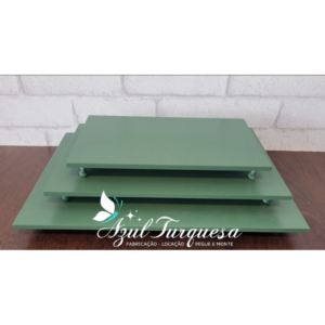 Bandeja  Trio retangular