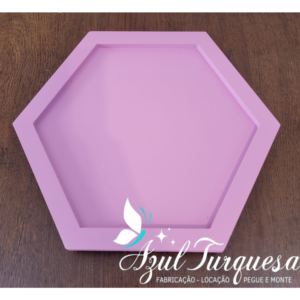 Bandeja Mimos Sextavada com borda