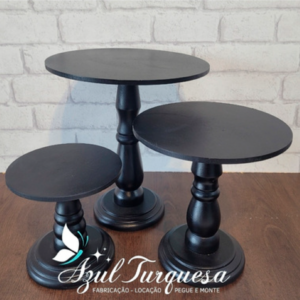 Trio de Bandejas Torneado