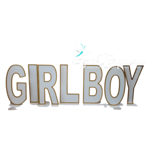 Decoração MDF Letra chão Girl Boy chão