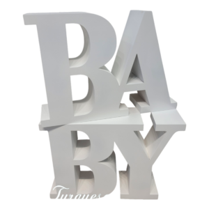 Decoração MDF Letras caixa Baby chão