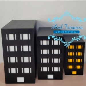 Decoração MDF Prédio mesa