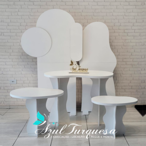Jogo mesa Kit Fran básico desmontável