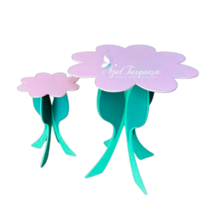 mesa desmontável flor jt