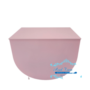 mesa desmontável cômoda meia lua