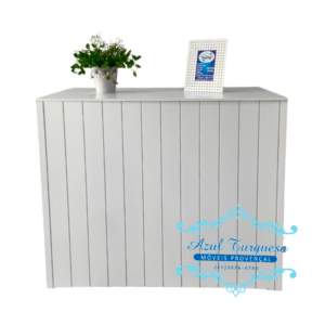 mesa desmontável frisada