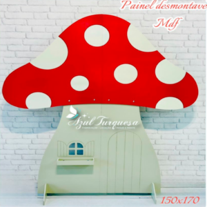 Painel chão temático Cogumelo