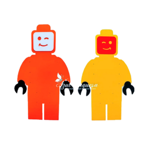 Painel prateleiras boneco Lego
