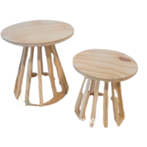 Pinus Par bandeja cone mesa