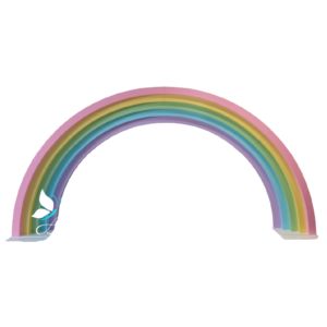 portal chão desmontável profundidade arco íris 3d