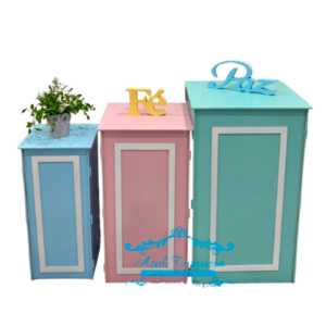 trio cubos desmontável 4 lados