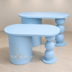 Mesa Orgânica cilindro Esfera desmontável