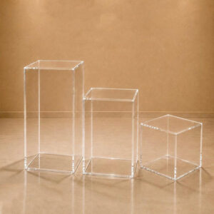 Acrílico trio cristal