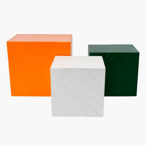 Trio cubos Flecha friso