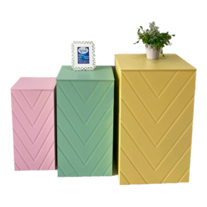 Trio cubos Flecha friso 3 lados