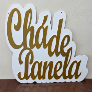 Escrita para parede chá de panela