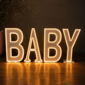 Letras de chão baby com led