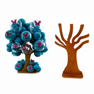 Mini árvore simples de mesa 2 faces