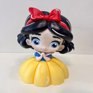 Peça 3D menina branca de neve