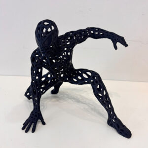Peça 3D super herói homem aranha vazado